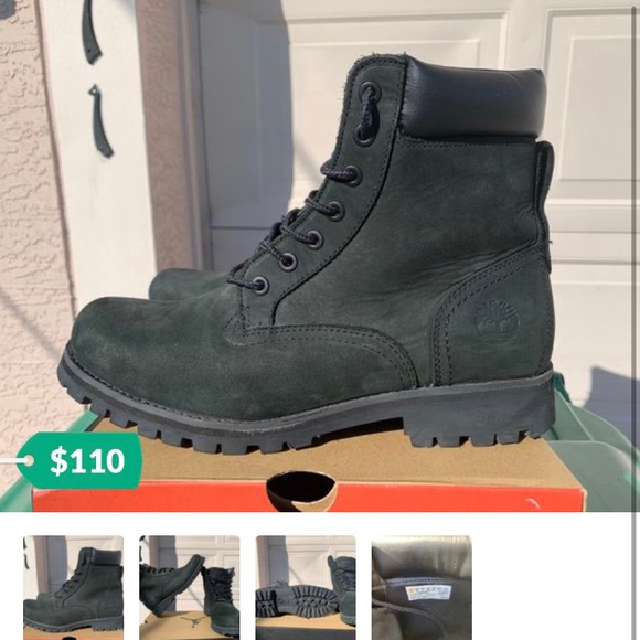 Men’s Black Timberland size 9.5-10